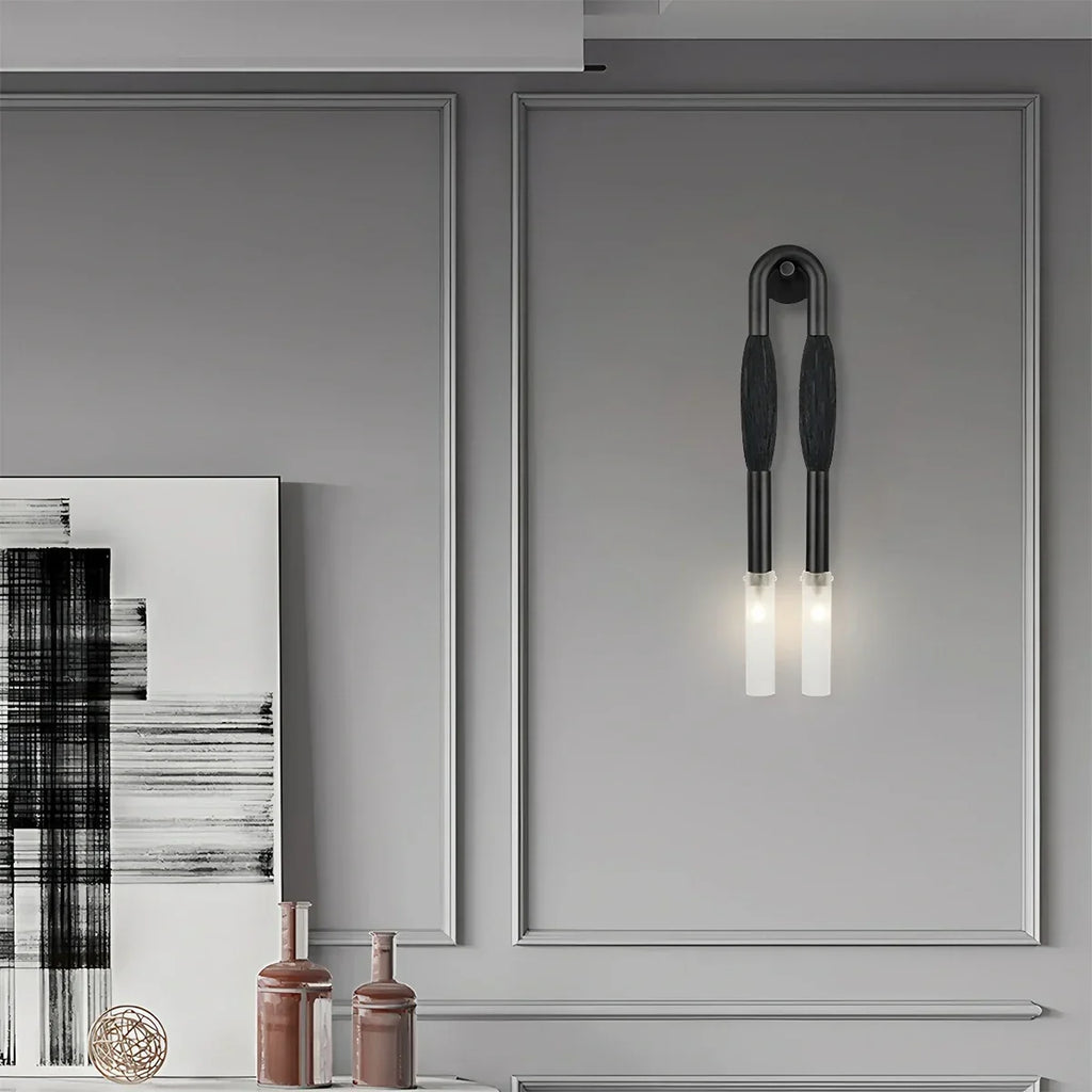 Horsehair U-Shaped Wall Lamp | Desfino