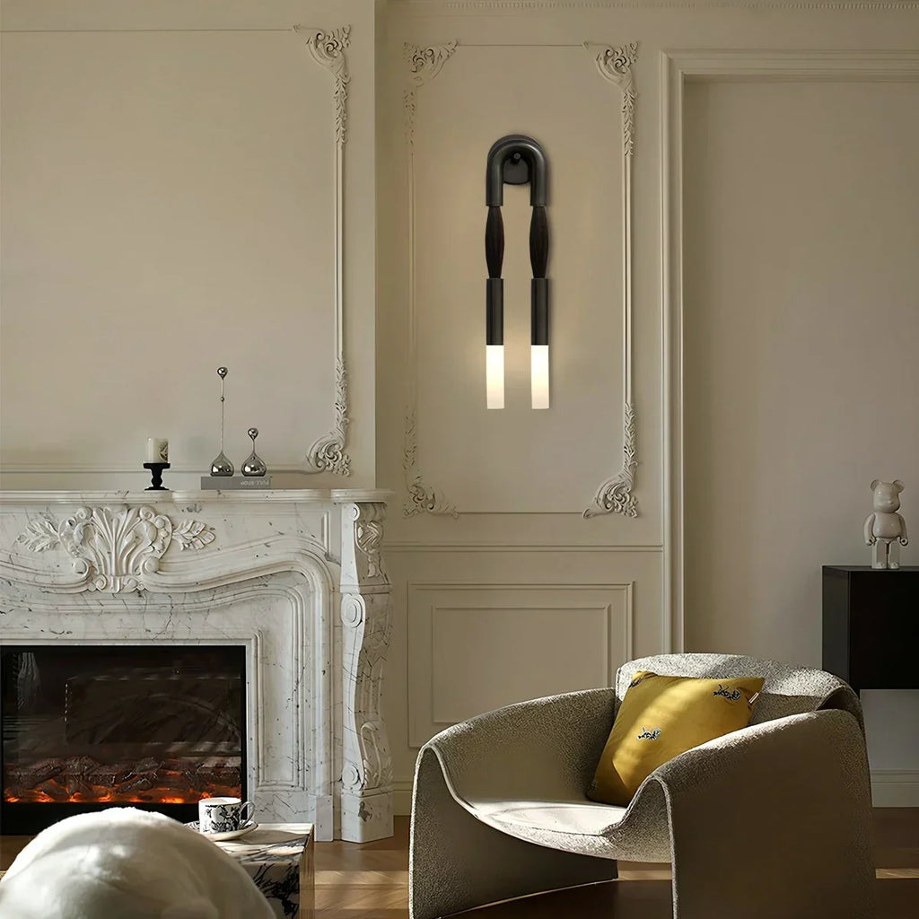 Horsehair U-Shaped Wall Lamp | Desfino