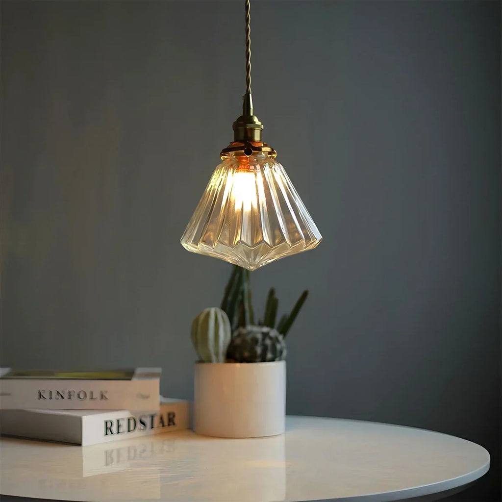Isabel Glass Pendant Light for Kitchen Island | Desfino