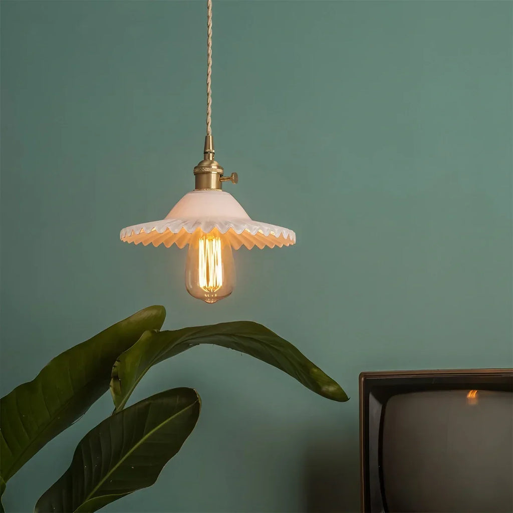 Isabel Glass Pendant Light for Kitchen Island | Desfino