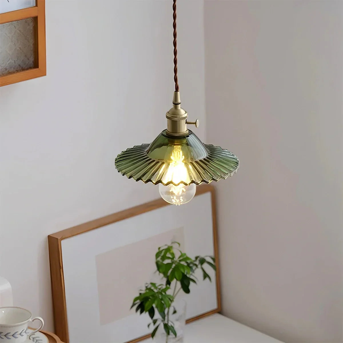 Isabel Glass Pendant Light for Kitchen Island | Desfino