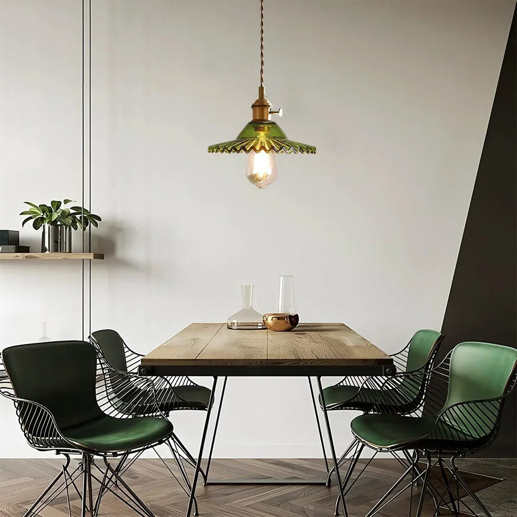 Isabel Glass Pendant Light for Kitchen Island | Desfino