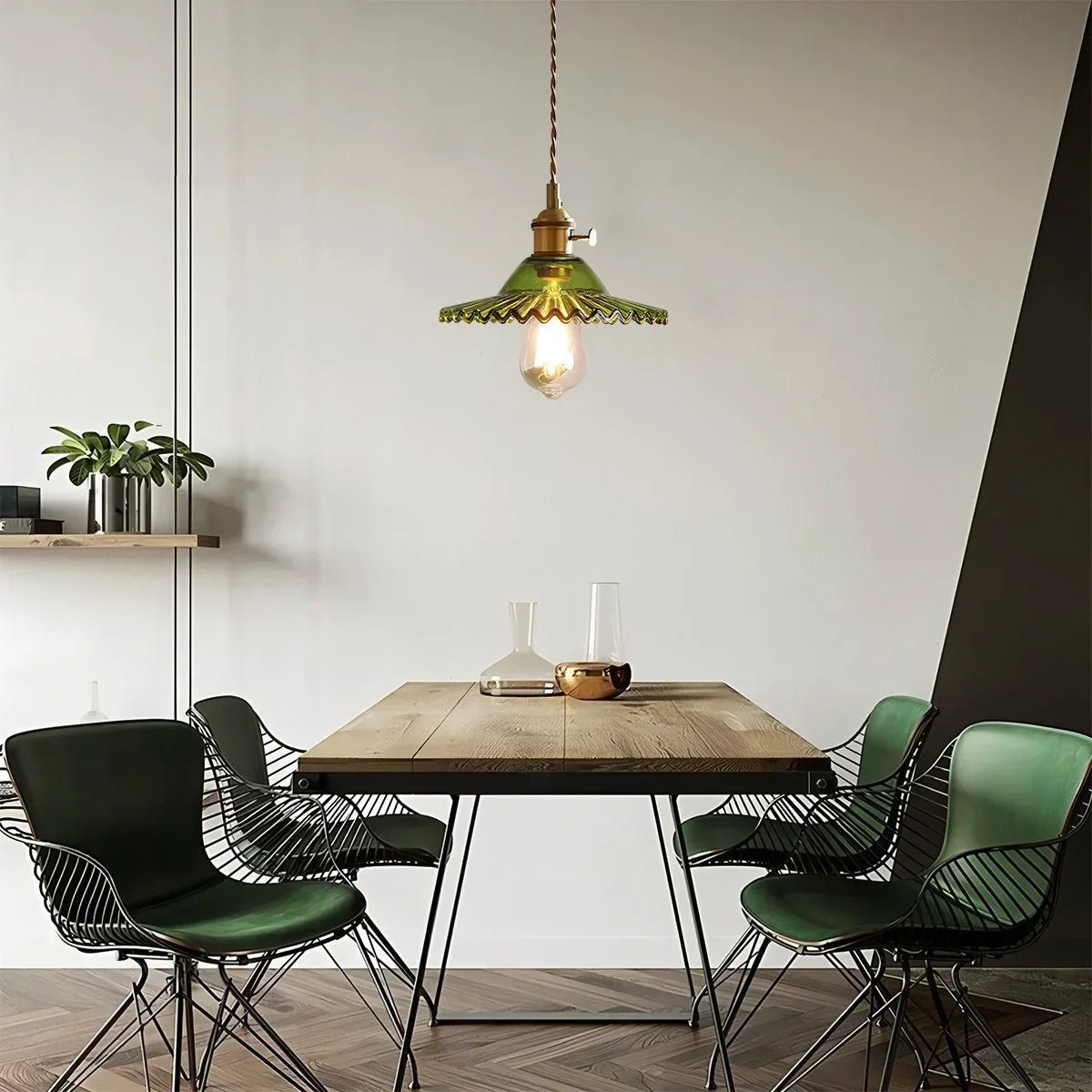 Isabel Glass Pendant Light for Kitchen Island | Desfino