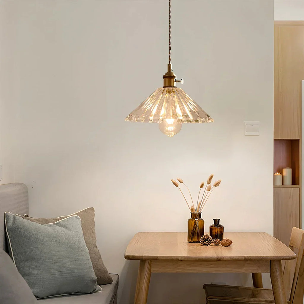 Isabel Glass Pendant Light for Kitchen Island | Desfino