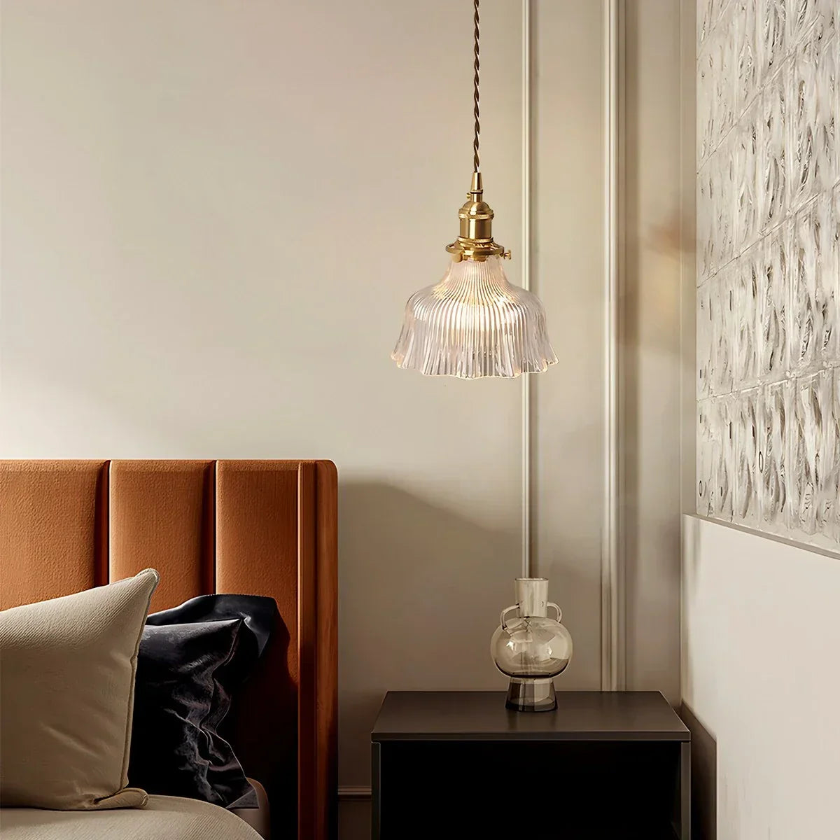 Isabel Glass Pendant Light for Kitchen Island | Desfino