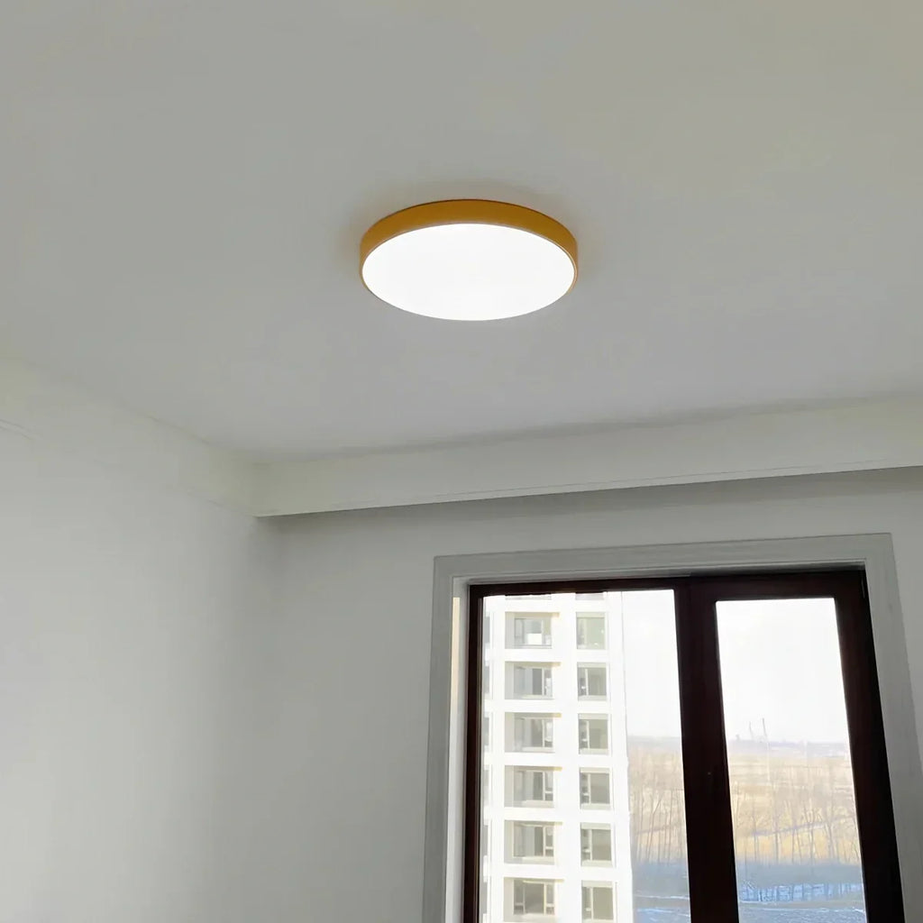 LED Minimalist Circular Macaron Ceiling Light | Desfino