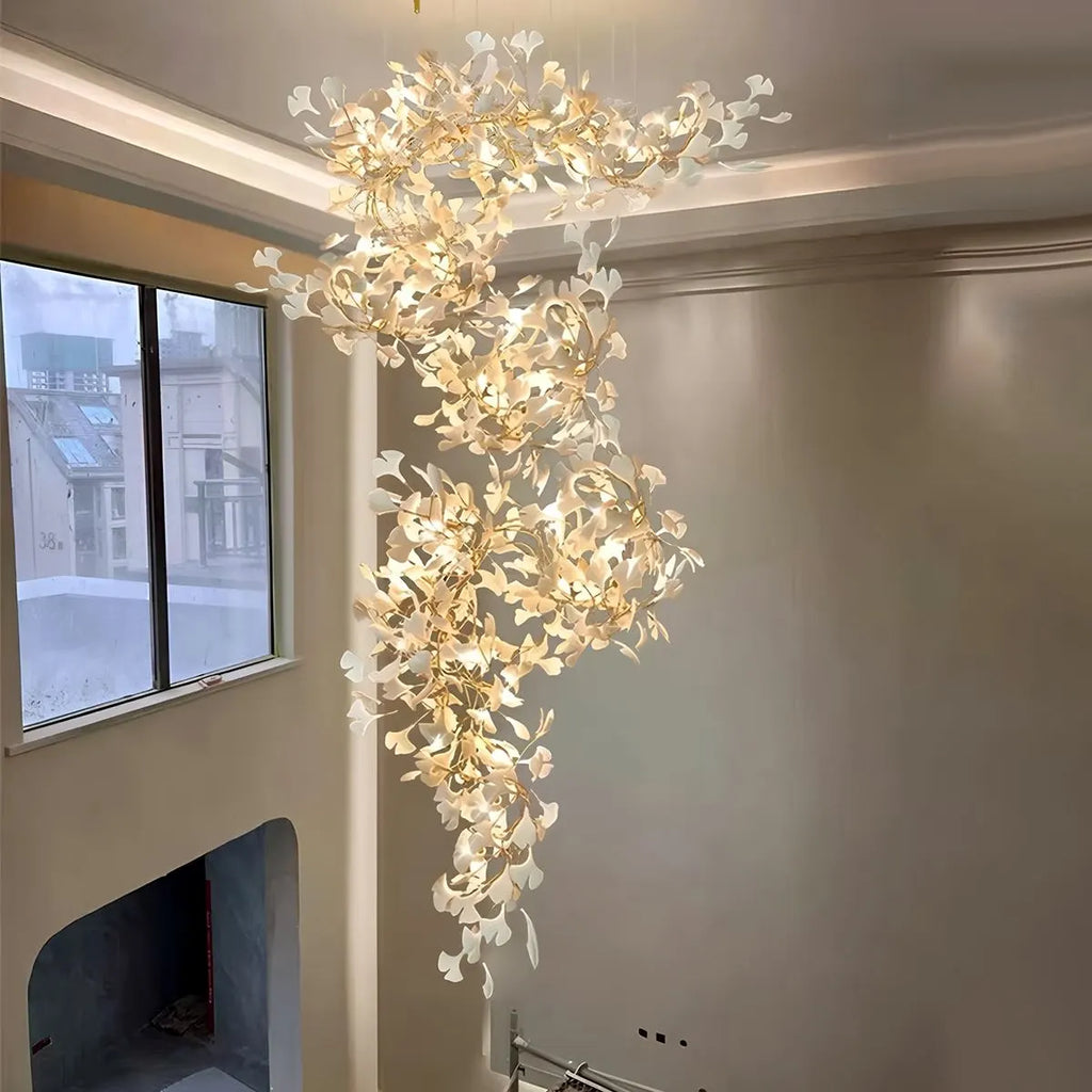 Großer Ginkgo-Blatt-Kronleuchter | Desfino