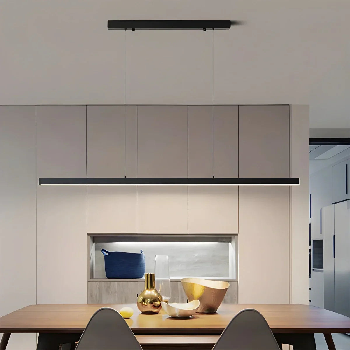 Modern Linear Pendant Light  for Kitchen Island | Desfino