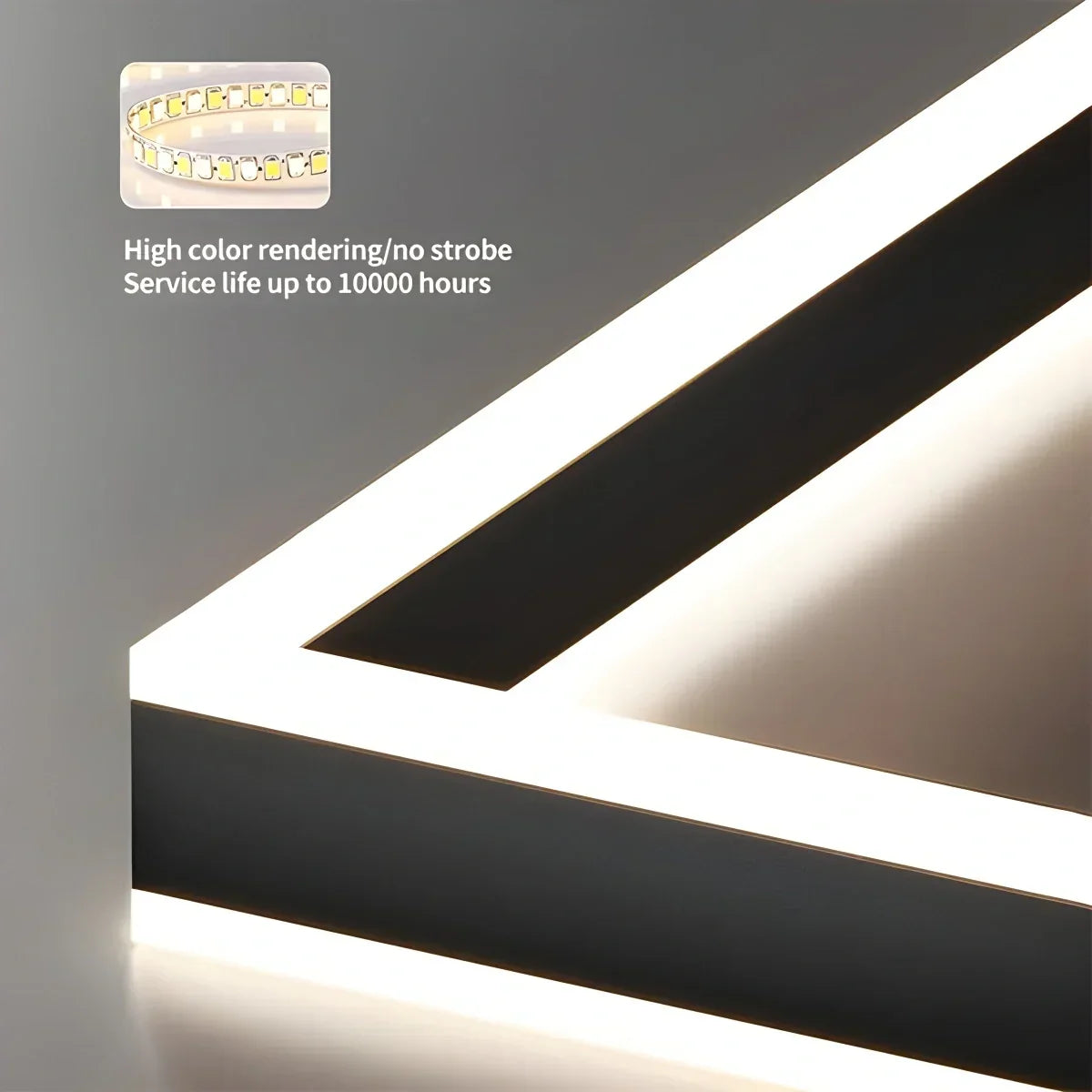 Tiered Black Square Pendant Lamp for Living Room | Desfino