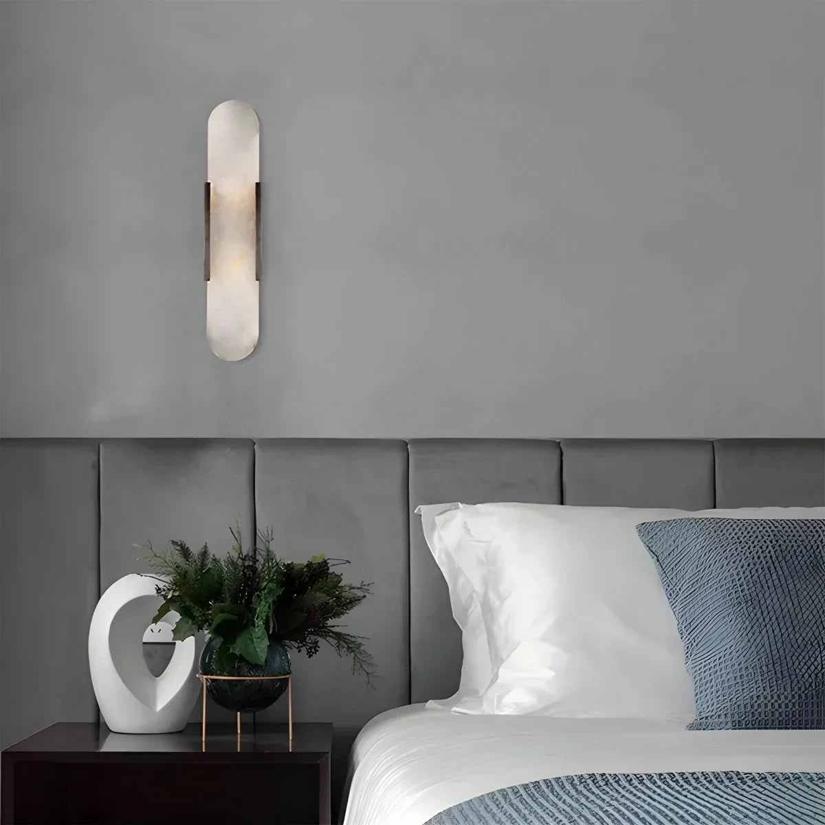 Elegante Wandleuchte aus spanischem Alabaster für das Wohnzimmer | Desfino