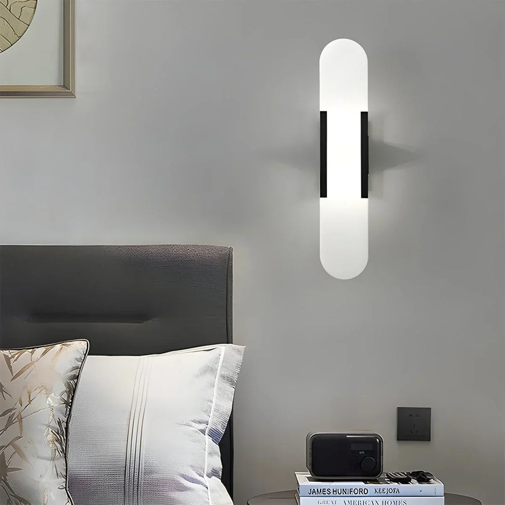 Elegante Wandleuchte aus spanischem Alabaster für das Wohnzimmer | Desfino
