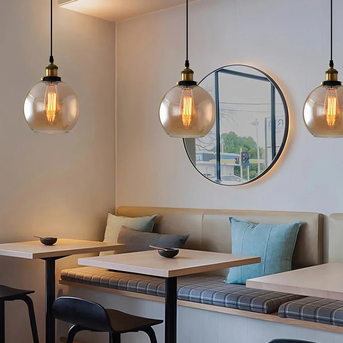Mabel Glass Pendant Light for Kitchen Island | Desfino
