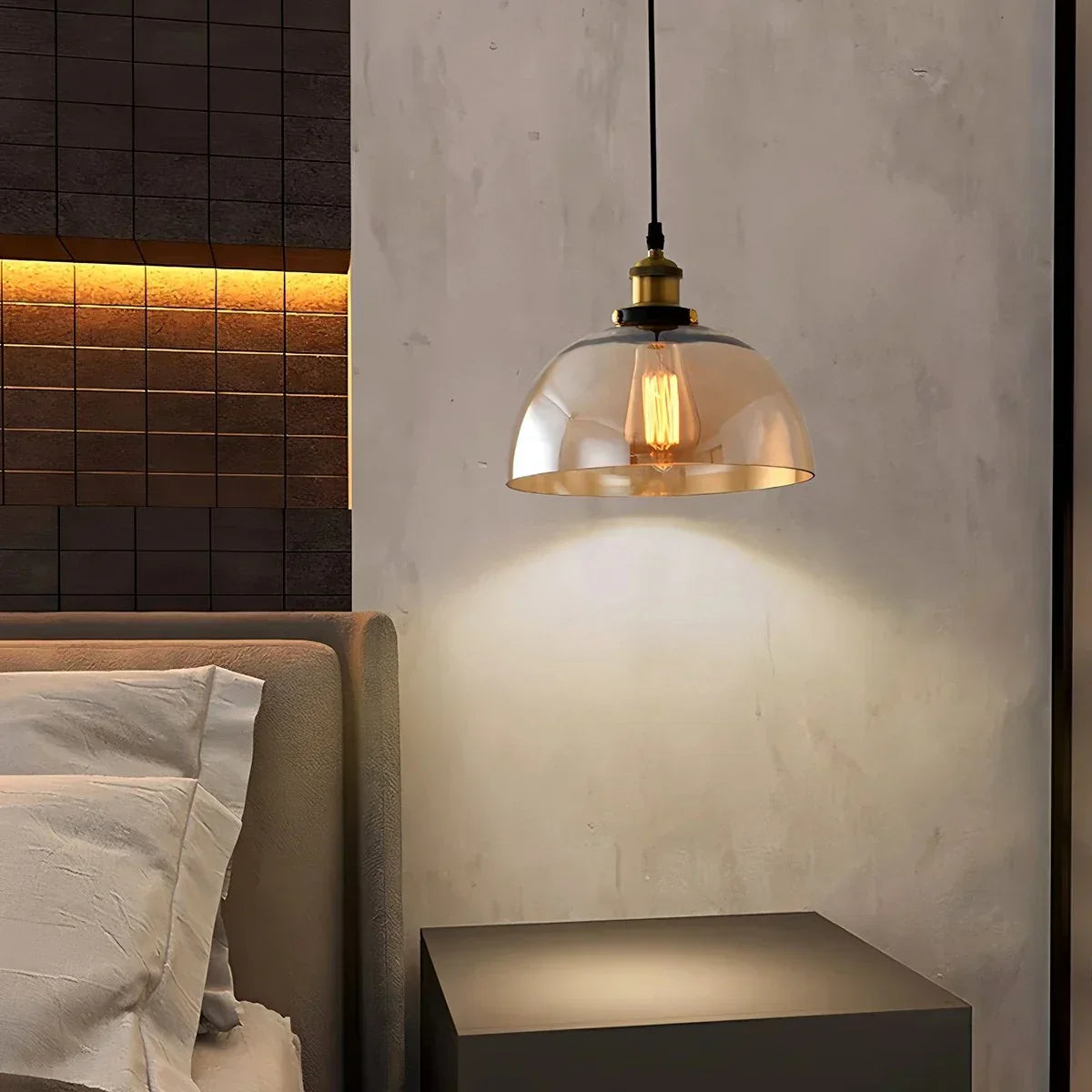 Mabel Glass Pendant Light for Kitchen Island | Desfino