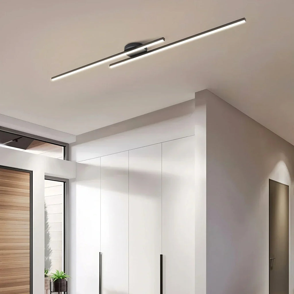 Dimmbare lineare Deckenleuchte im minimalistischen Stil | Desfino