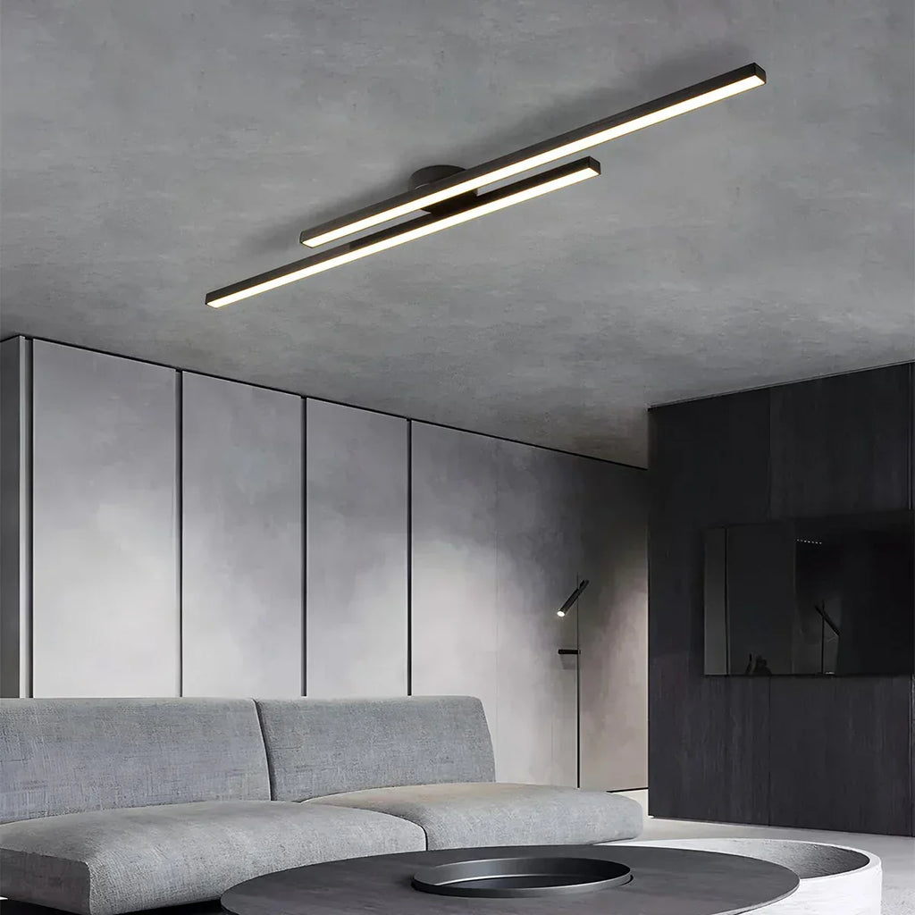 Dimmbare lineare Deckenleuchte im minimalistischen Stil | Desfino
