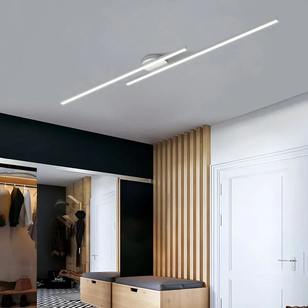 Dimmbare lineare Deckenleuchte im minimalistischen Stil | Desfino