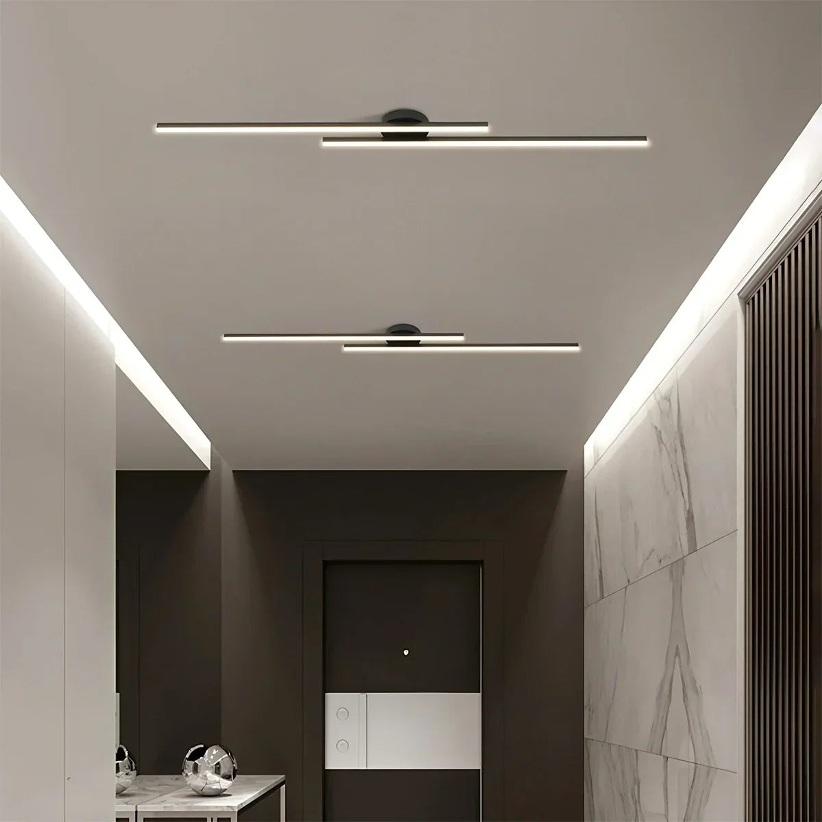 Dimmbare lineare Deckenleuchte im minimalistischen Stil | Desfino