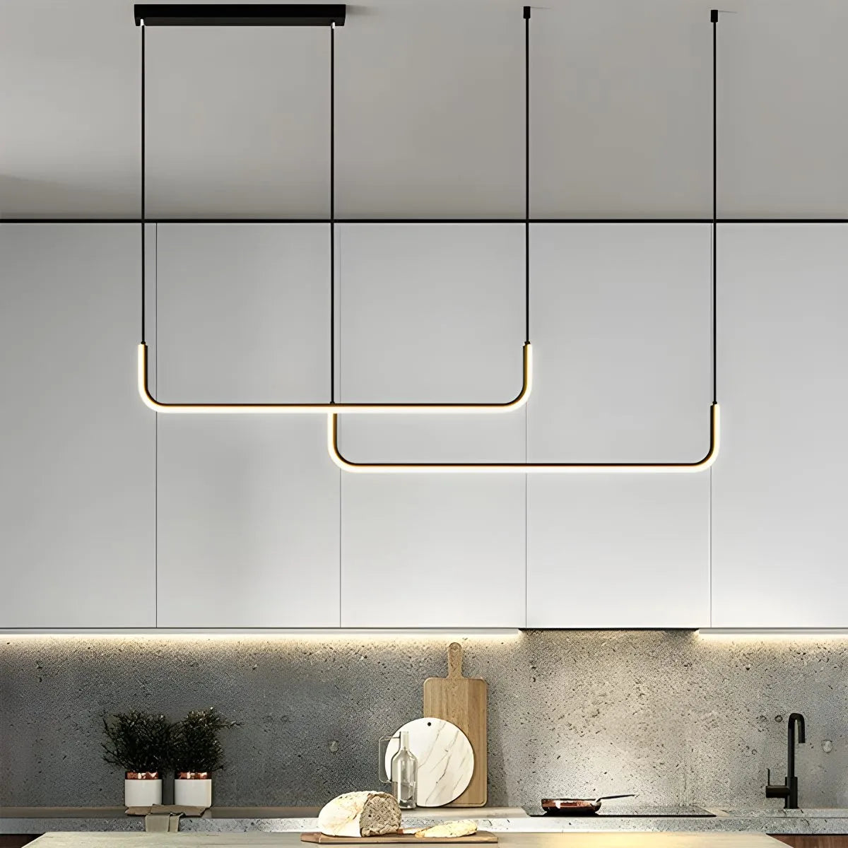 Moderner LED-Deckenleuchter für das Wohnzimmer | Desfino