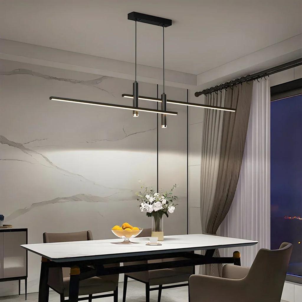 Modern Minimalist Linear LED Pendant Light | Desfino