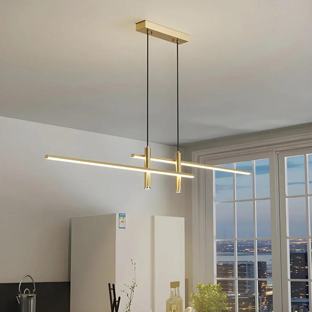 Modern Minimalist Linear LED Pendant Light | Desfino