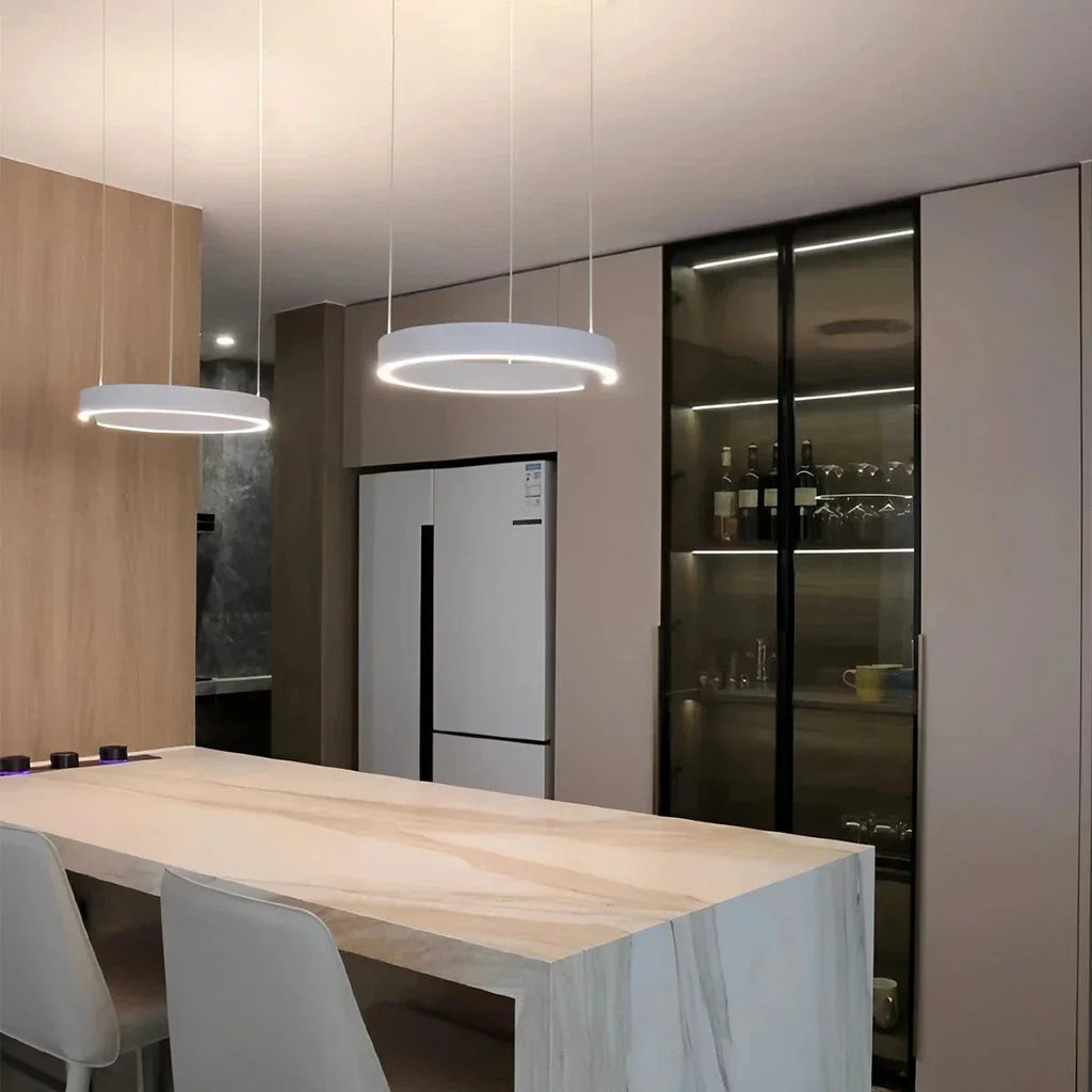 Moderner LED-Ring-Kronleuchter für das Wohnzimmer | Desfino