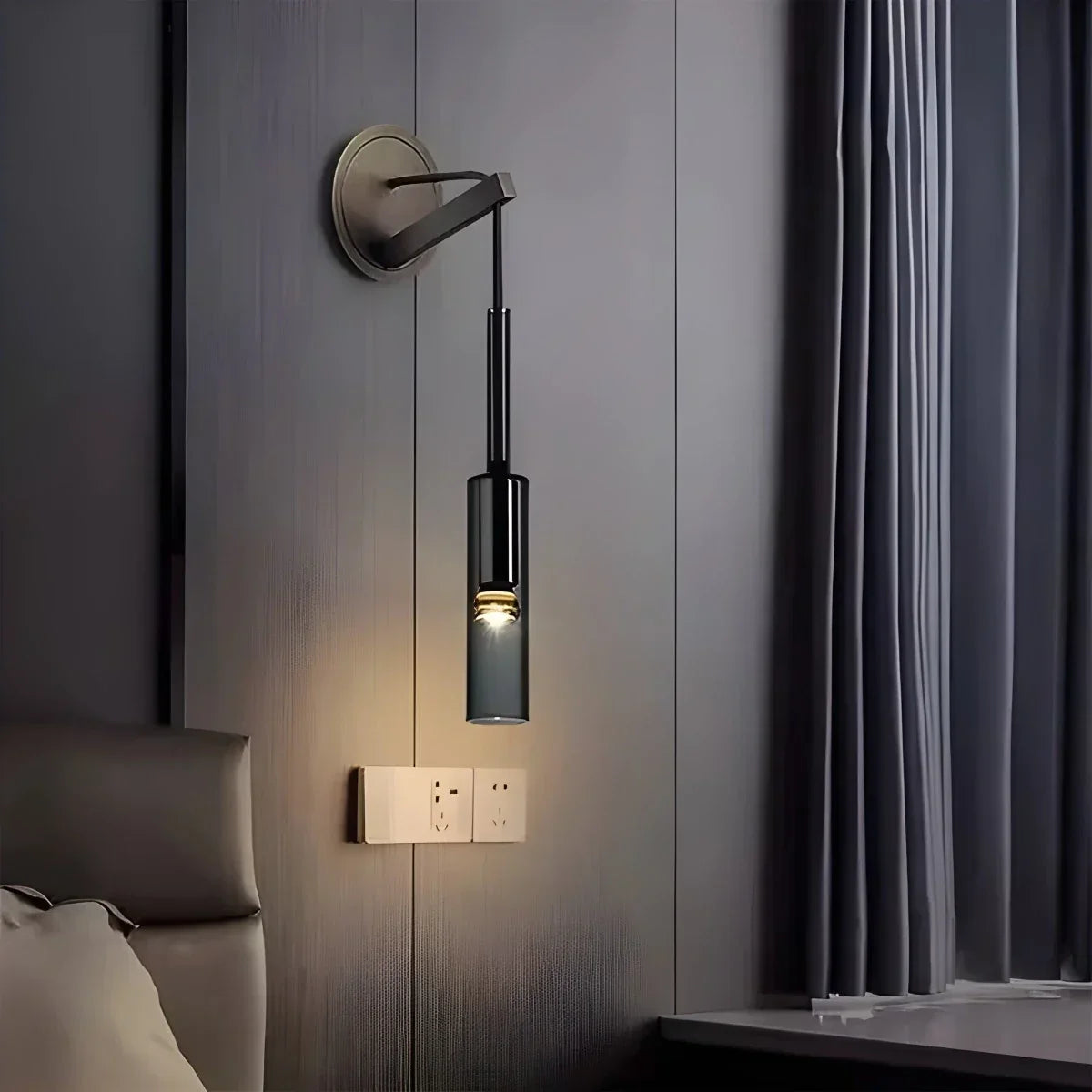Modern Simple All Copper Wall Lamp | Desfino