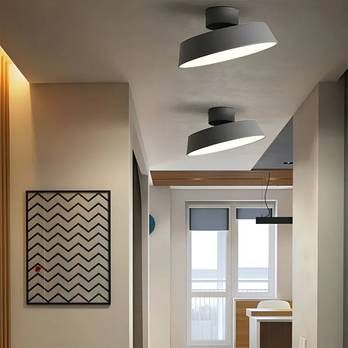 Nordische kreative runde Deckenlampe mit individuellem Design | Desfino