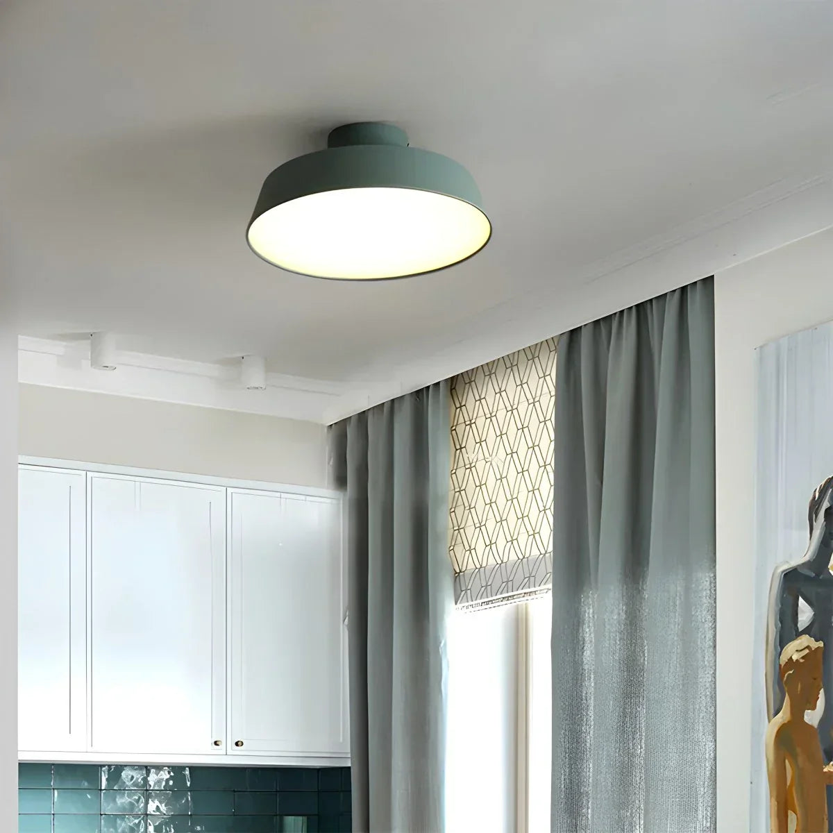 Nordische kreative runde Deckenlampe mit individuellem Design | Desfino