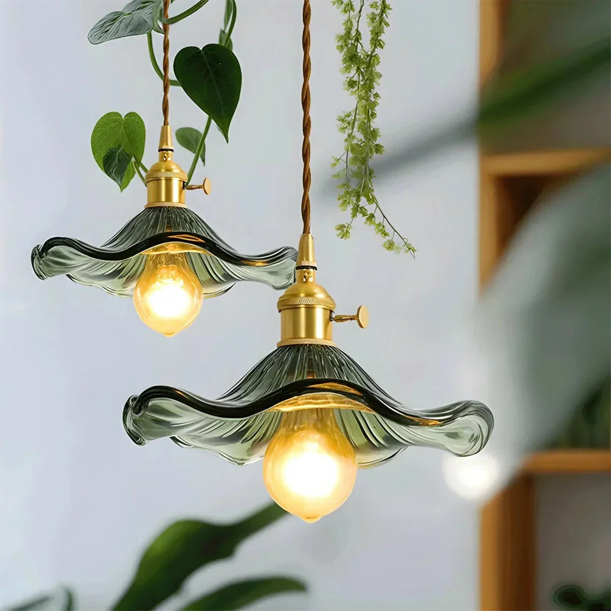 Nordic Japanese Glass Chandelier for Living Room | Desfino