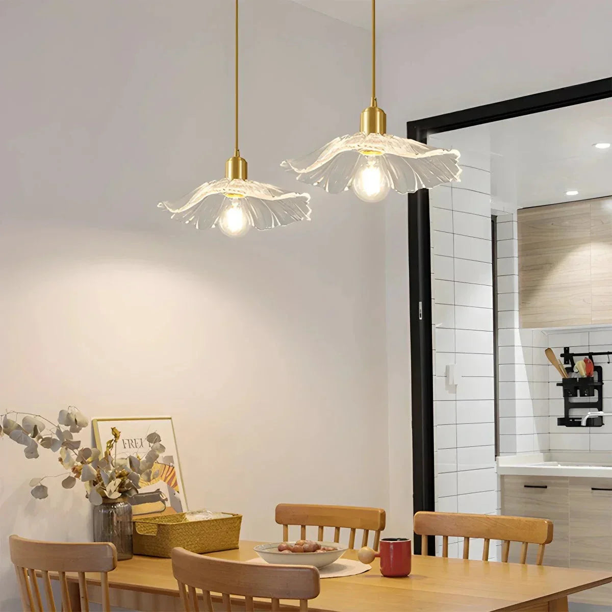 Nordic Japanese Glass Chandelier for Living Room | Desfino