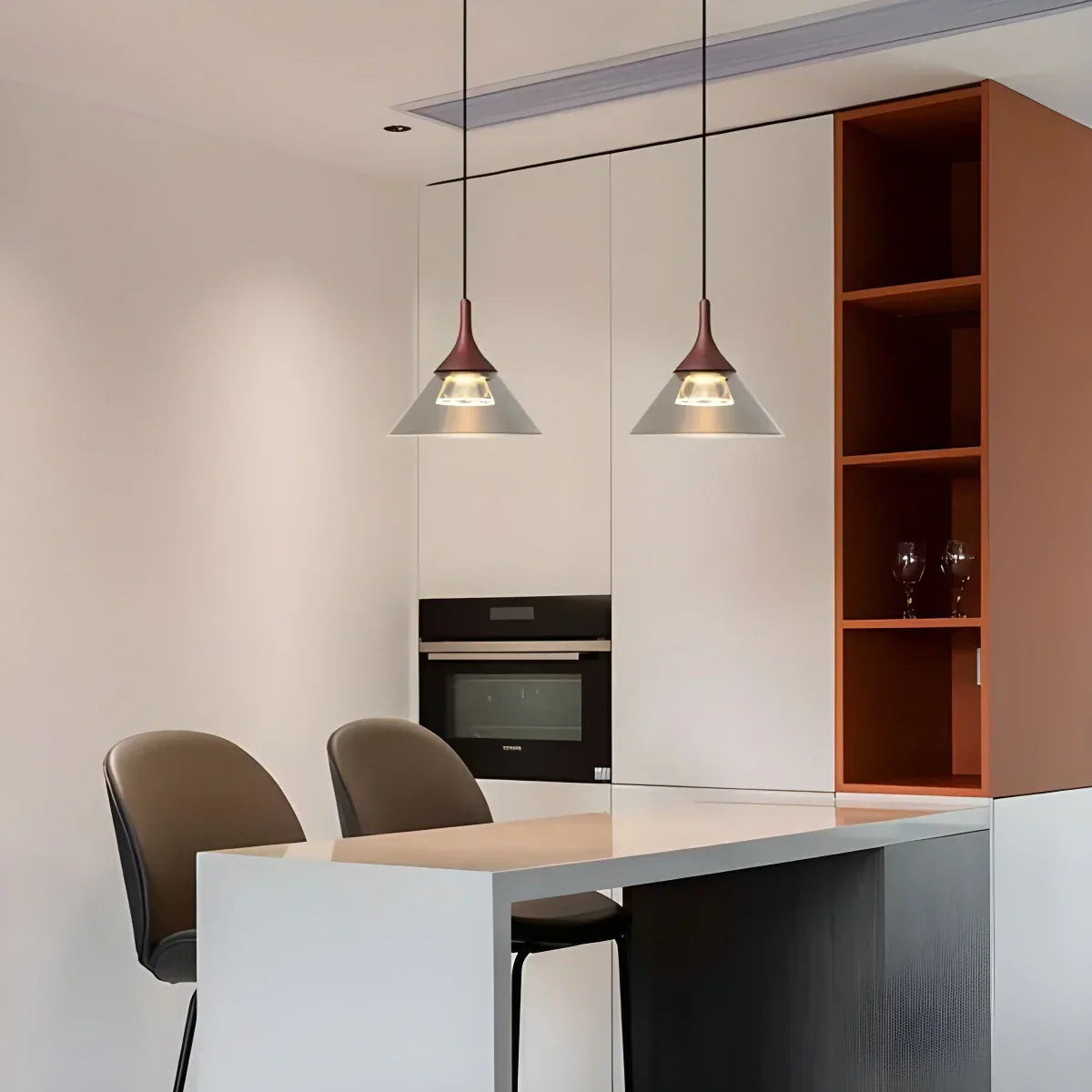 Nordic Led Art Pendant Light for Dining Room | Desfino