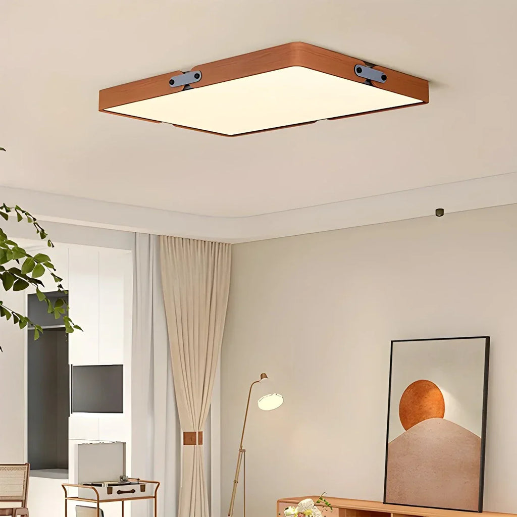 Nordic Wood Ceiling Light for Bedroom | Desfino