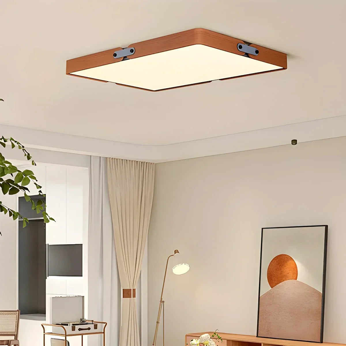 Nordic Wood Ceiling Light for Bedroom | Desfino