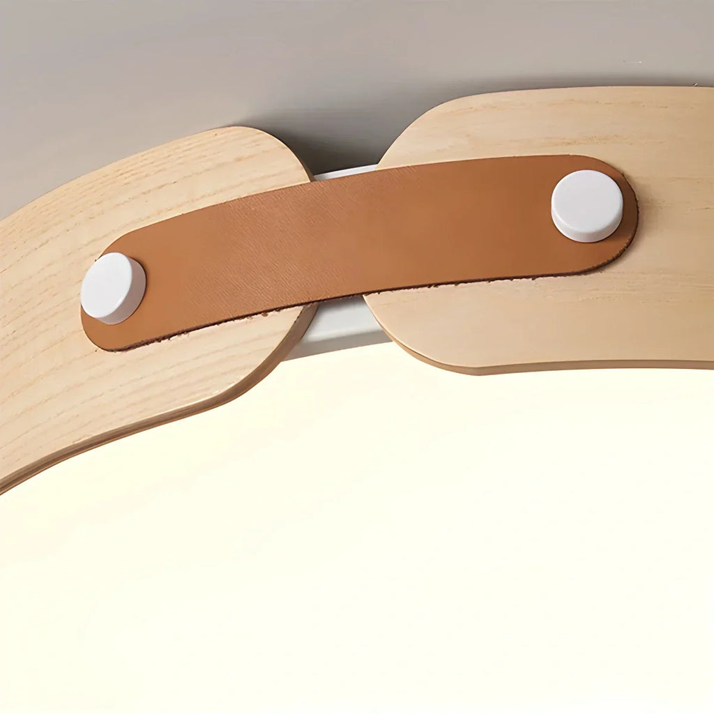 Nordic Wood Ceiling Light for Bedroom | Desfino