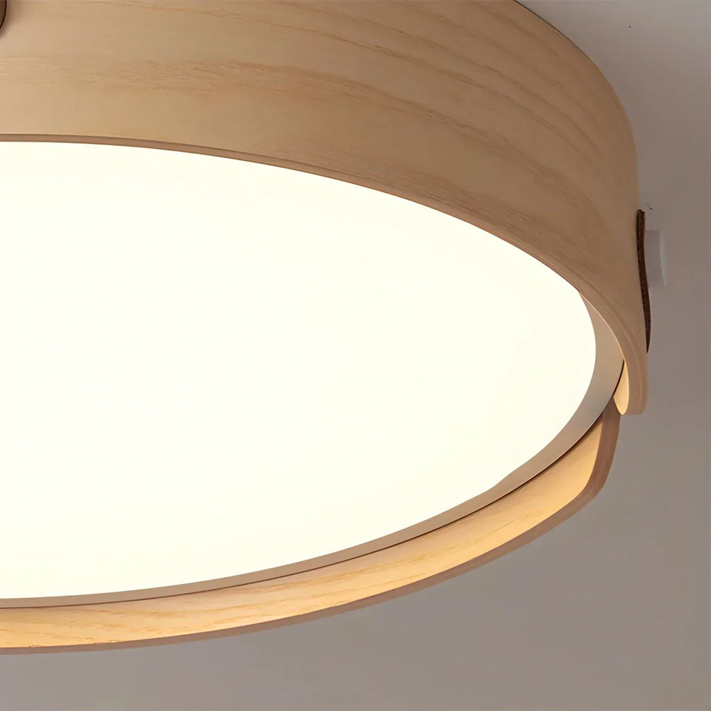 Nordic Wood Ceiling Light for Bedroom | Desfino