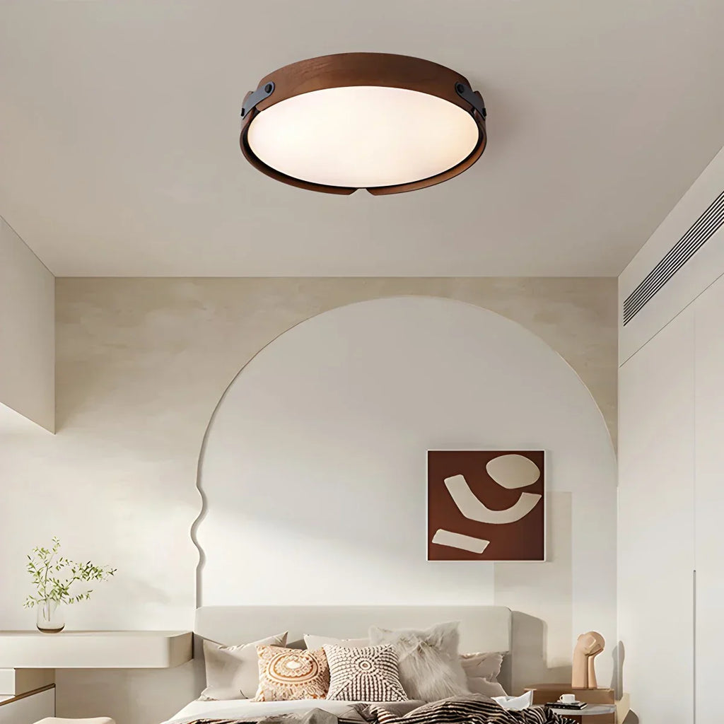 Nordic Wood Ceiling Light for Bedroom | Desfino