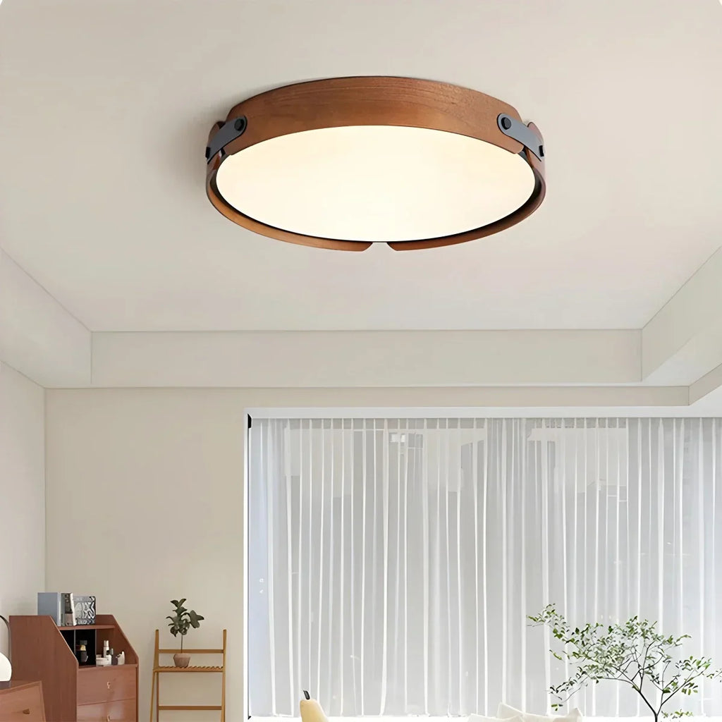 Nordic Wood Ceiling Light for Bedroom | Desfino