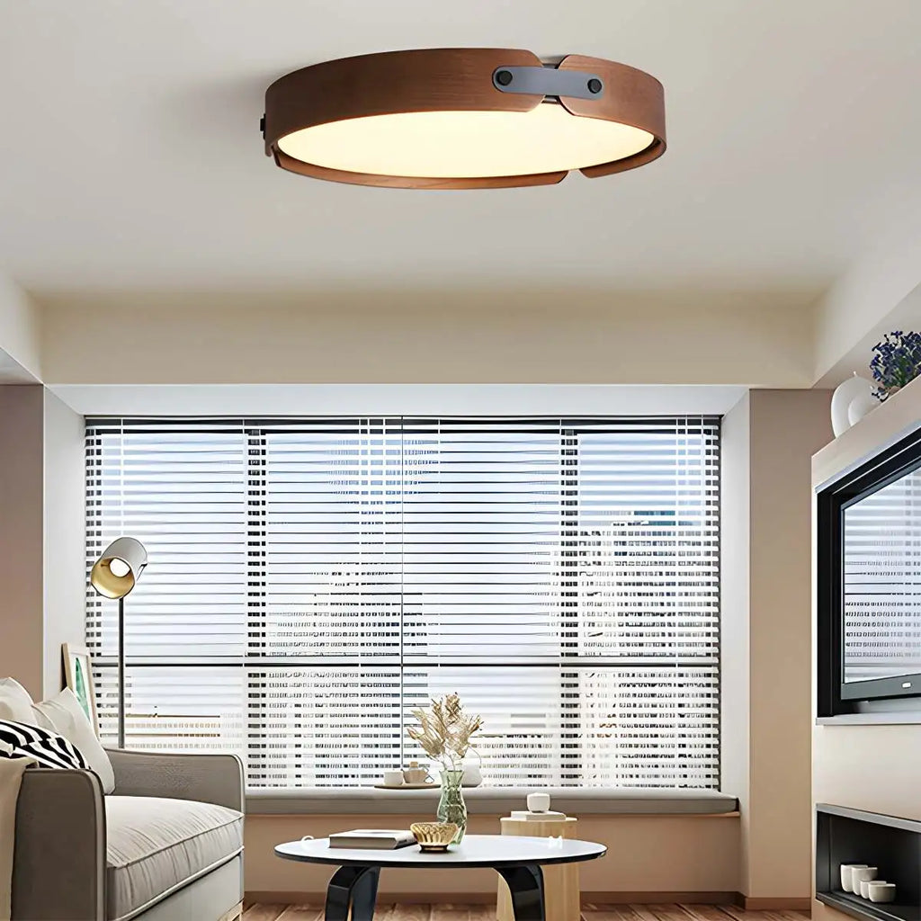 Nordic Wood Ceiling Light for Bedroom | Desfino