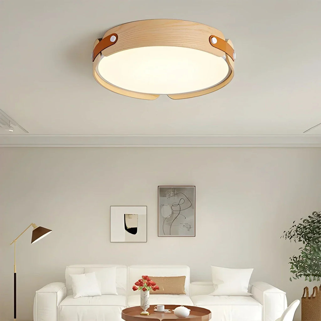 Nordic Wood Ceiling Light for Bedroom | Desfino