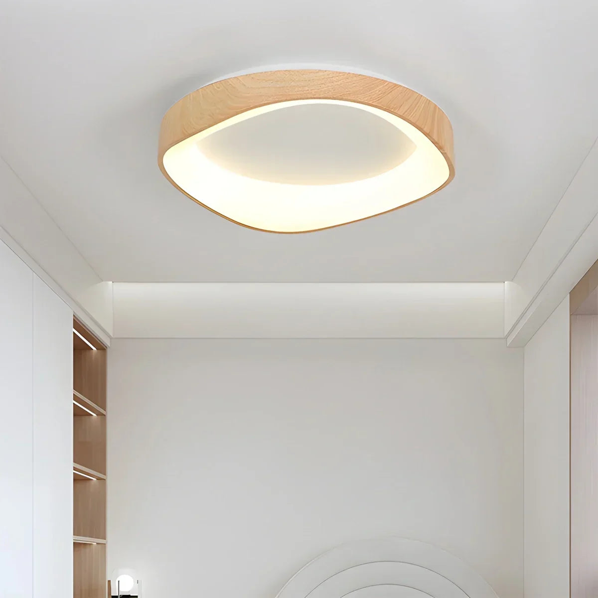 Nordic Acrylic Circle Ceiling Light for Bedroom | Desfino