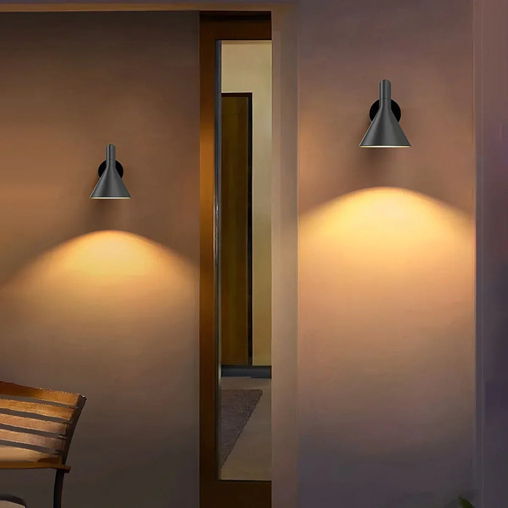 Outdoor Waterproof Conical Wall Lamp | Desfino