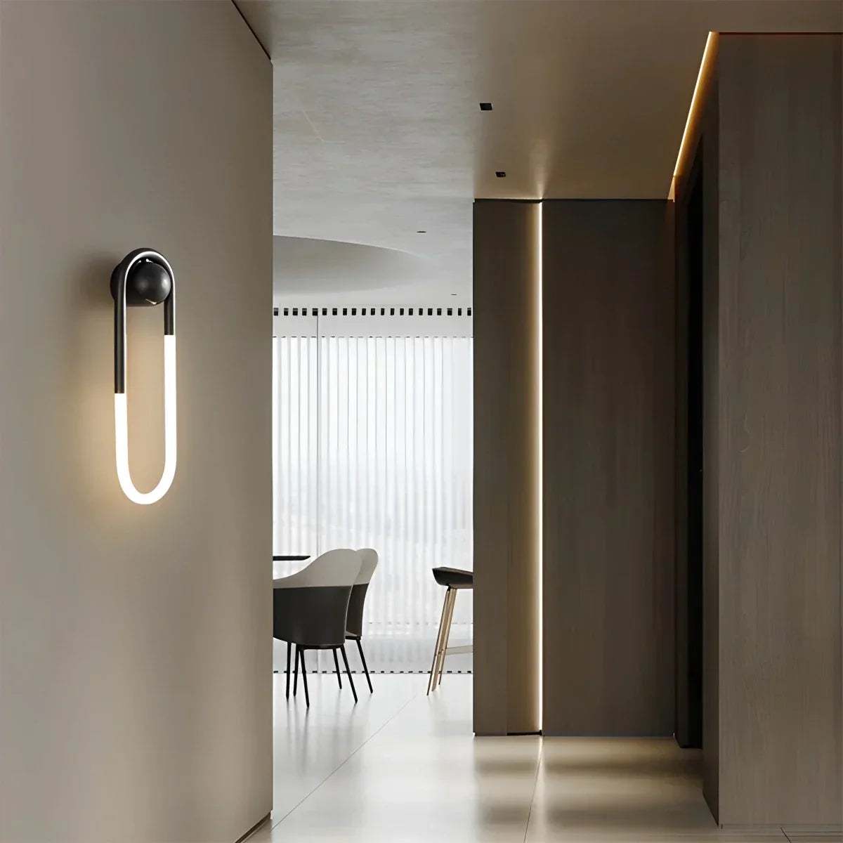 Ovale Messing-Wandleuchte für das Wohnzimmer | Desfino