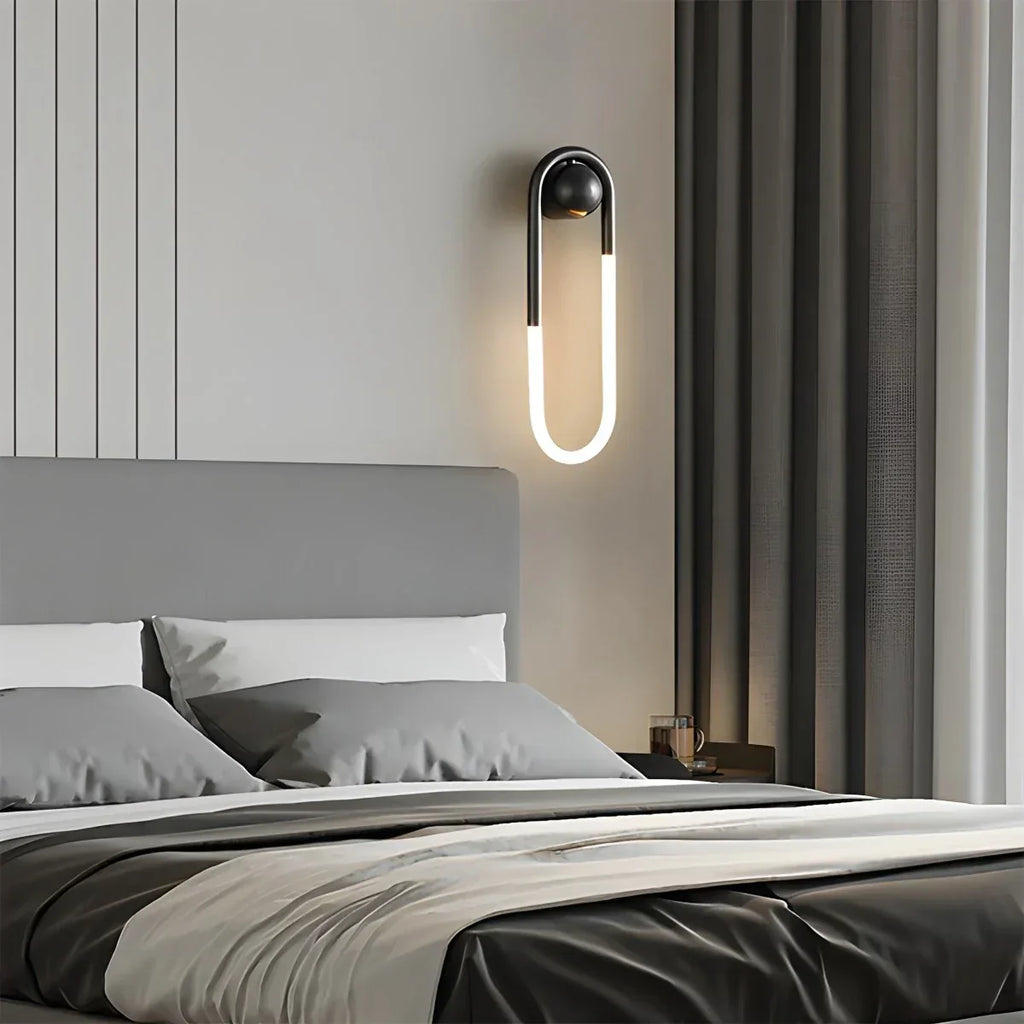 Ovale Messing-Wandleuchte für das Wohnzimmer | Desfino