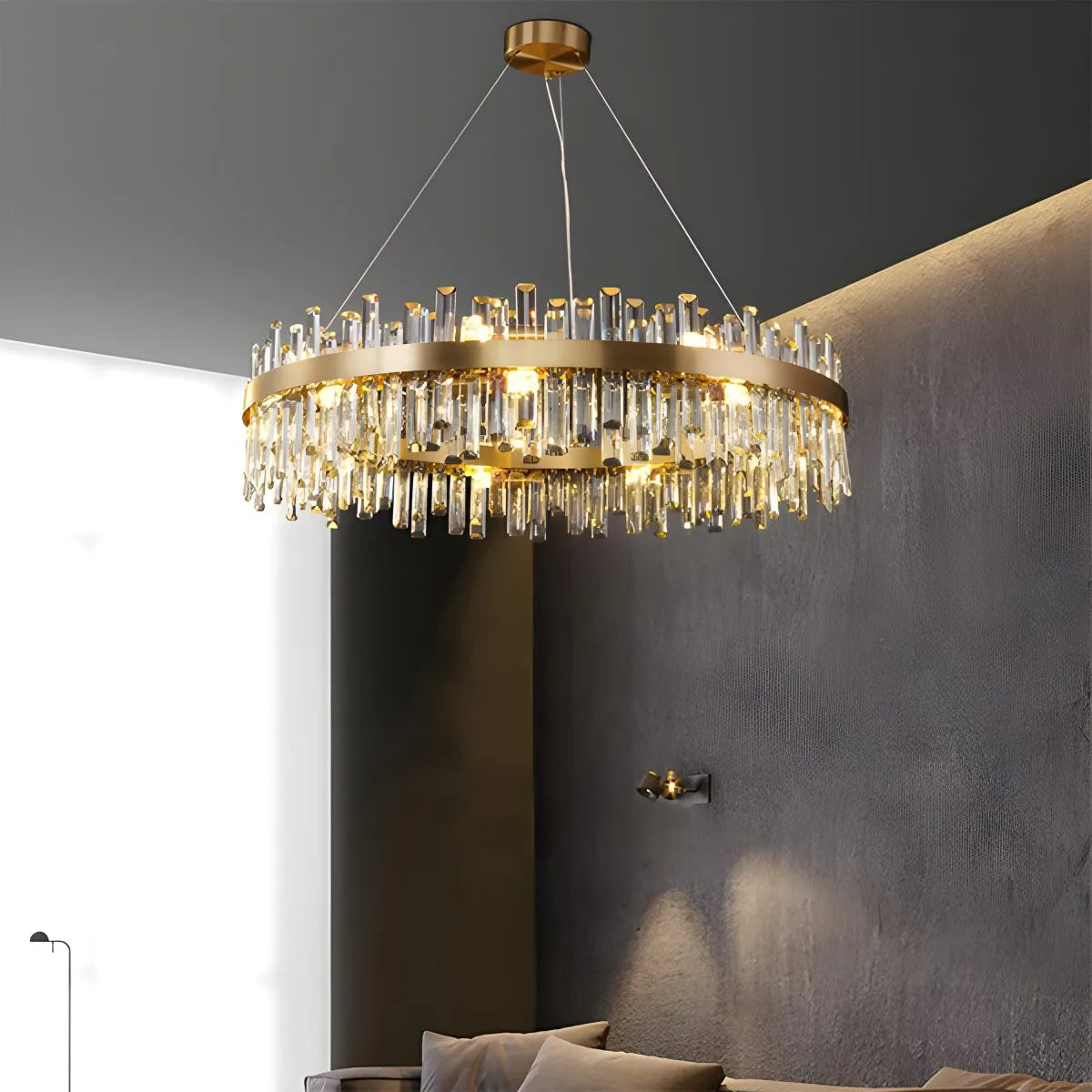 Round Oval Crystal Chandelier | Desfino