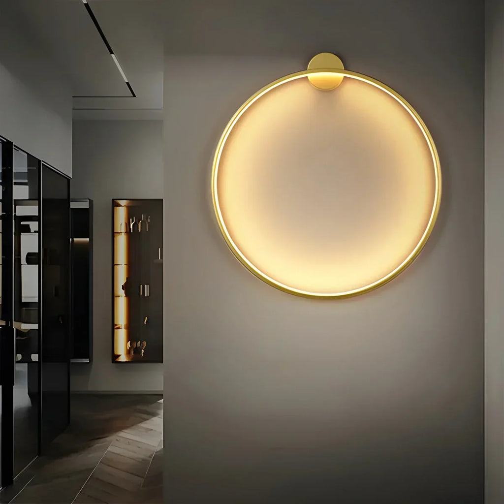 Round Ring LED Wall Lamp for Living Room | Desfino