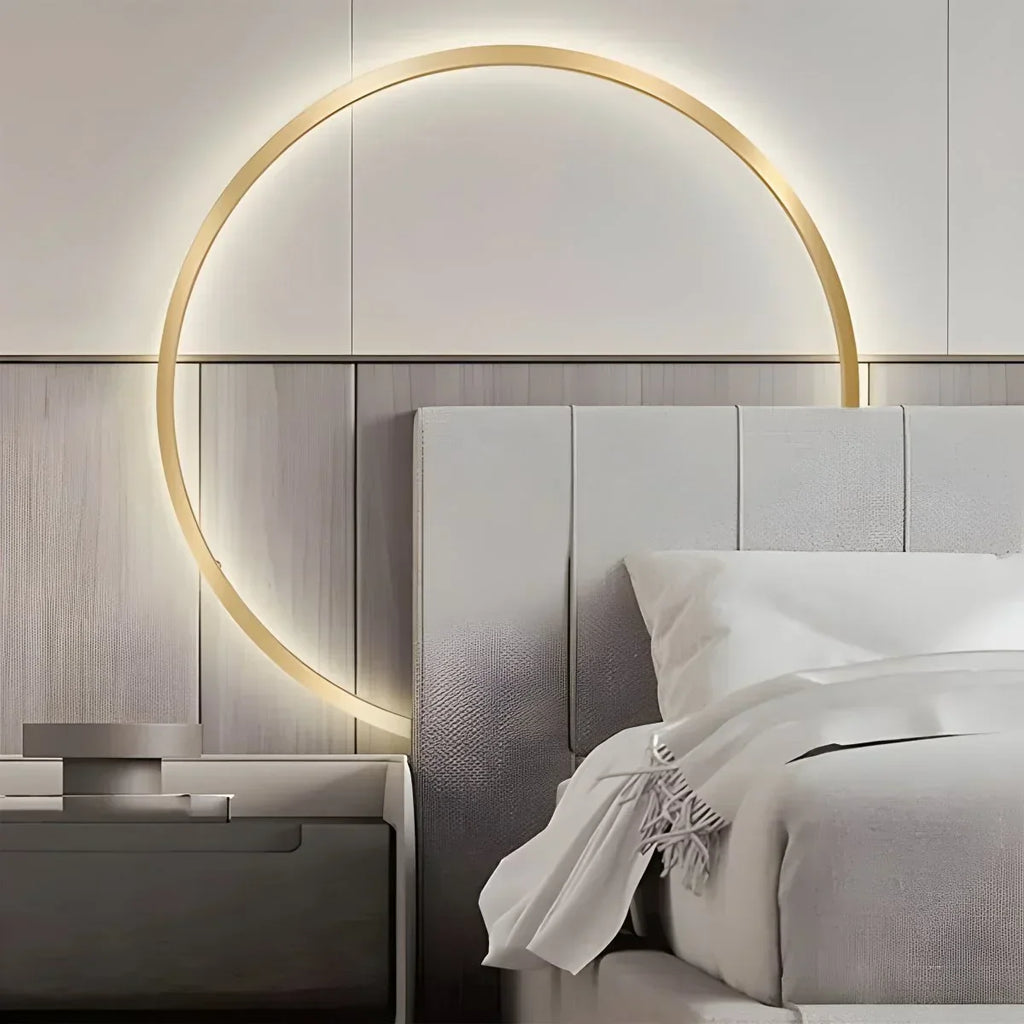 Round Ring LED Wall Lamp for Living Room | Desfino