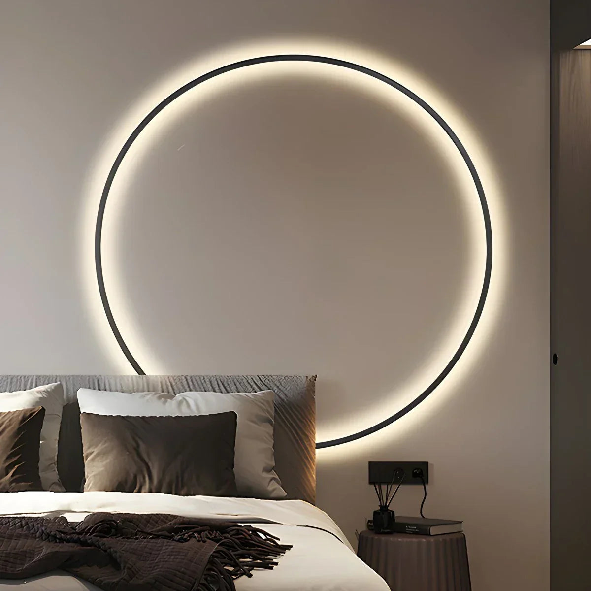 Round Ring LED Wall Lamp for Living Room | Desfino