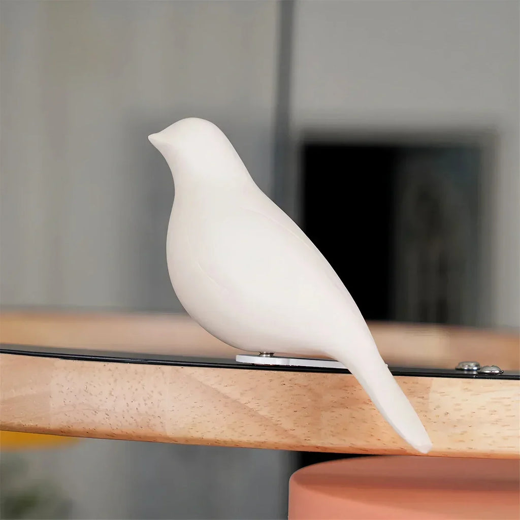 Round Wood Chandelier with Bird Accents for Living Room | Desfino