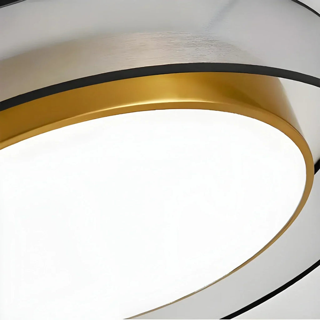 Simple Round LED Copper Pendant Light Ceiling Lamp | Desfino
