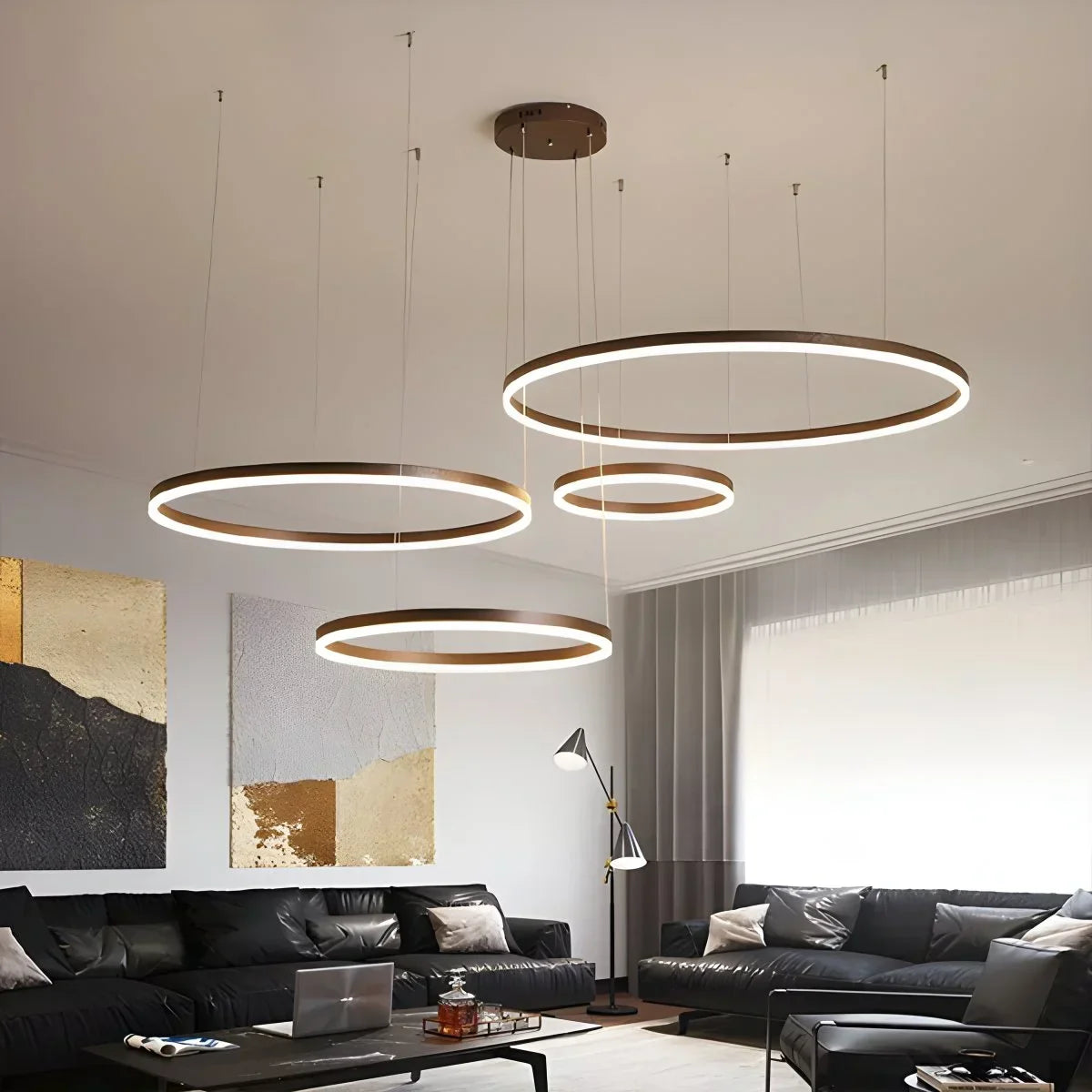 Modern Wireless Ring Chandelier Ceiling Lamp | Desfino